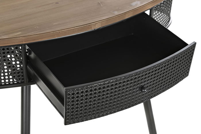 DKD Home Decor Consola Loft Negro Marron 39 x 78 x 90.5 cm