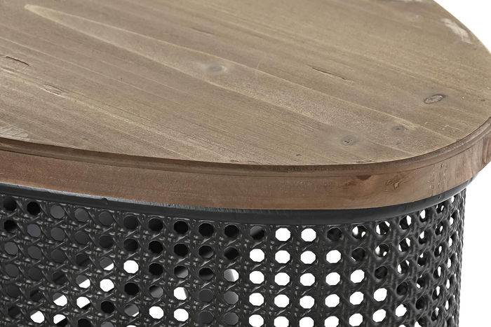 DKD Home Decor Consola Loft Negro Marron 39 x 78 x 90.5 cm