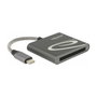 DeLOCK Lector de Tarjetas CFast 2.0 USB 3.2 Gen 1 Tipo-C 91745, Aluminio, Negro/Plata, Hasta 5000 Mbit/s, Plug & Play, para Windows, Mac, Linux