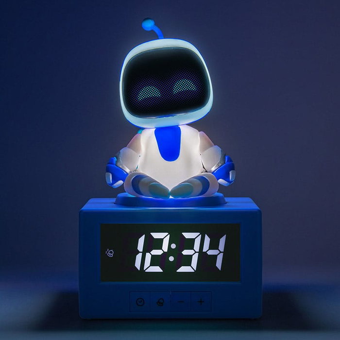 Astro Bot Icon despertador con luz Astro Bot