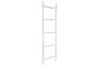 DKD Home Decor Formentera23 Toallero Escalera Mediterraneo Blanco Teca 5 x 150 x 49 cm