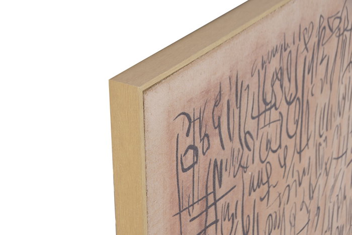 DKD Home Decor Cuadro de Lino y PS Enmarcado Natural 160x4x100 cm