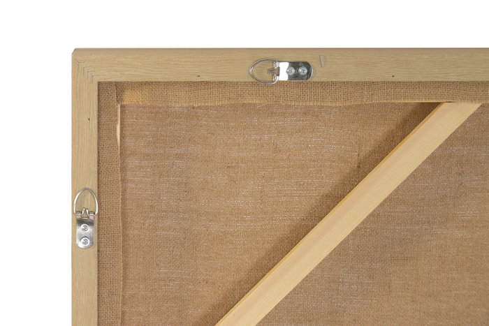 DKD Home Decor Cuadro de Lino y PS Enmarcado Natural 160x4x100 cm