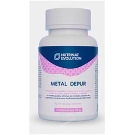 NUTRINAT EVOLUTION Metal Depur 60 Vcaps Complemento Alimenticio Eliminación Metales Pesados, Protección Celular, Apto Veganos