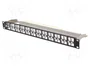 Lanberg Patch Panel vacío de 48 puertos 1U 19 pulg FTP para módulos Keystone, negro