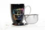 DKD Home Decor Mom Mug Infusiones Porcelana Inox Multicolor 380ml (12 Unidades)