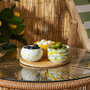Bandeja Bambú Con 3 Bols Ceramic Home Deco Factory