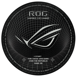 Asus ROG Cosmic Mat II Alfombra para silla Negro
