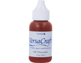 Tsukineko Tinta VERSACRAFT color chocolate 30ml bote cánula