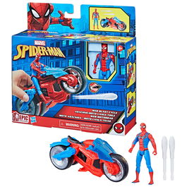 Hasbro Spider-Man Moto Aracnida F6899 Figura de Acción con Lanzador