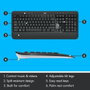 Logitech MK540 Advanced Conjunto de Teclado y Ratón Negro/Blanco