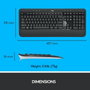 Logitech MK540 Advanced Conjunto de Teclado y Ratón Negro/Blanco