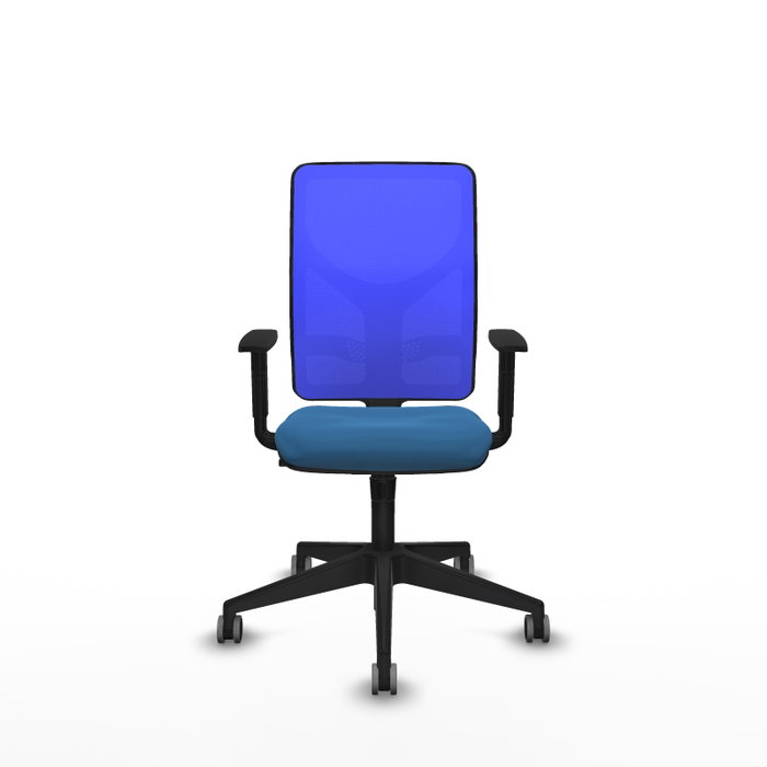 PIQUERAS Y CRESPO Silla de oficina Motilla con mecanismo Sincro Azul