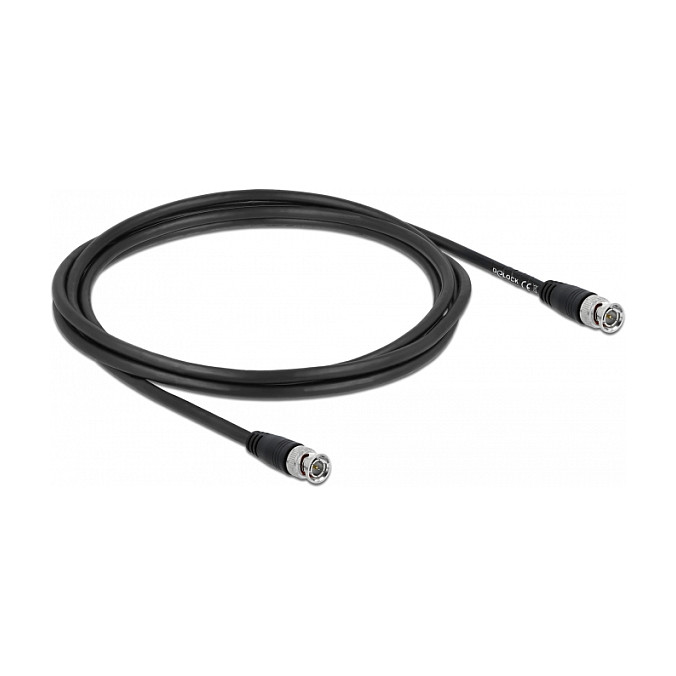 DeLOCK Cable coaxial BNC a BNC 2m Negro DeLOCK Cable coaxial BNC a BNC 2m Negro