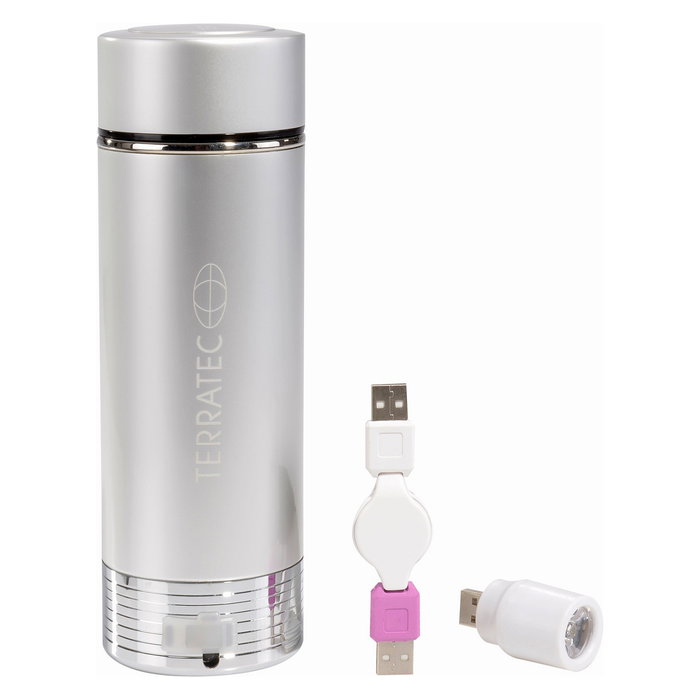 Terratec Powerbank HotPot 1200, 1200mAh, Plata