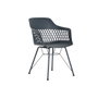 DKD Home Decor Silla PP Metal Azul Marino