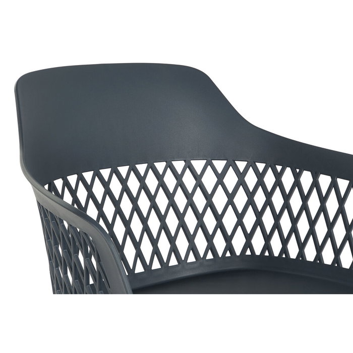 DKD Home Decor Silla PP Metal Azul Marino