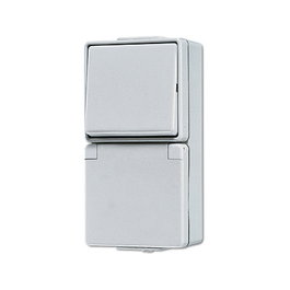 Jung 676 W AP/WD Toma de corriente con interruptor conmutador