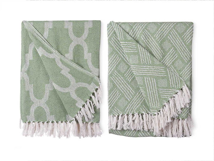 GIFTDECOR Multiuso Jacquard Verde 180 x 220 cm