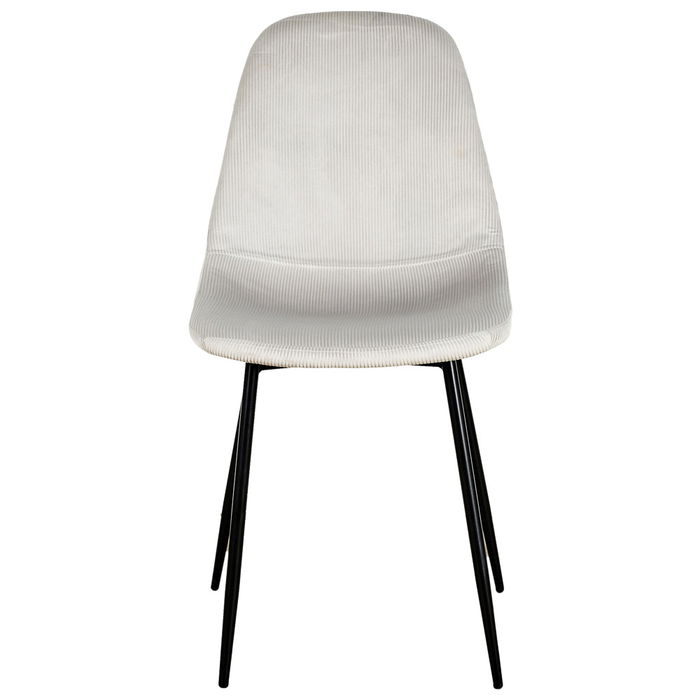 Home Deco Factory Silla Giulia Terciopelo Gris Claro