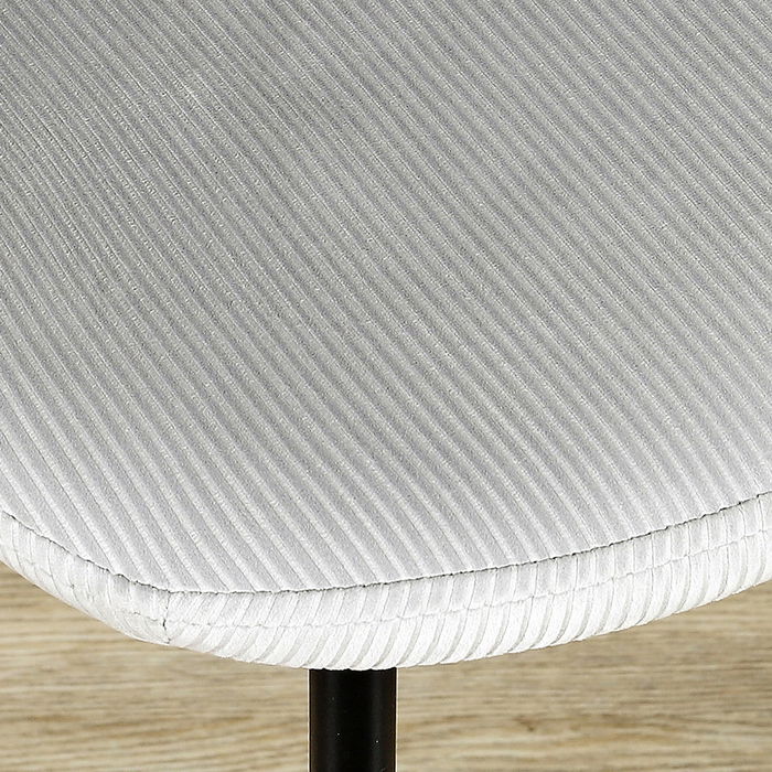 Home Deco Factory Silla Giulia Terciopelo Gris Claro