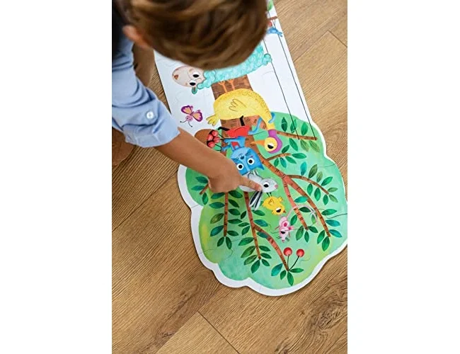 Goula Puzzle XXL Reversible Luz con 27 piezas gigantes que brilla en la oscuridad