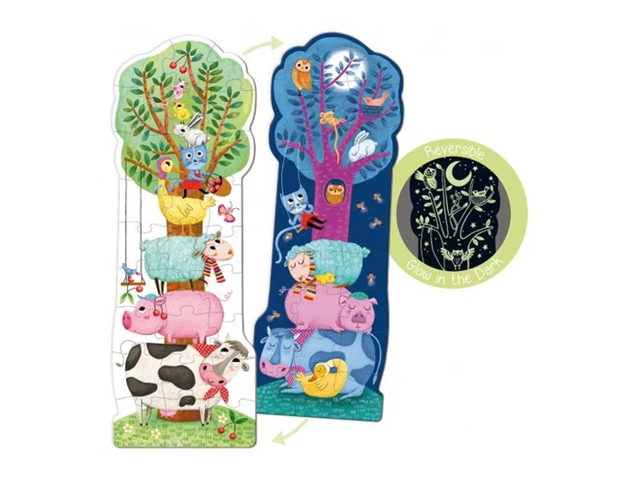 Goula Puzzle XXL Reversible Luz que brilla en la oscuridad