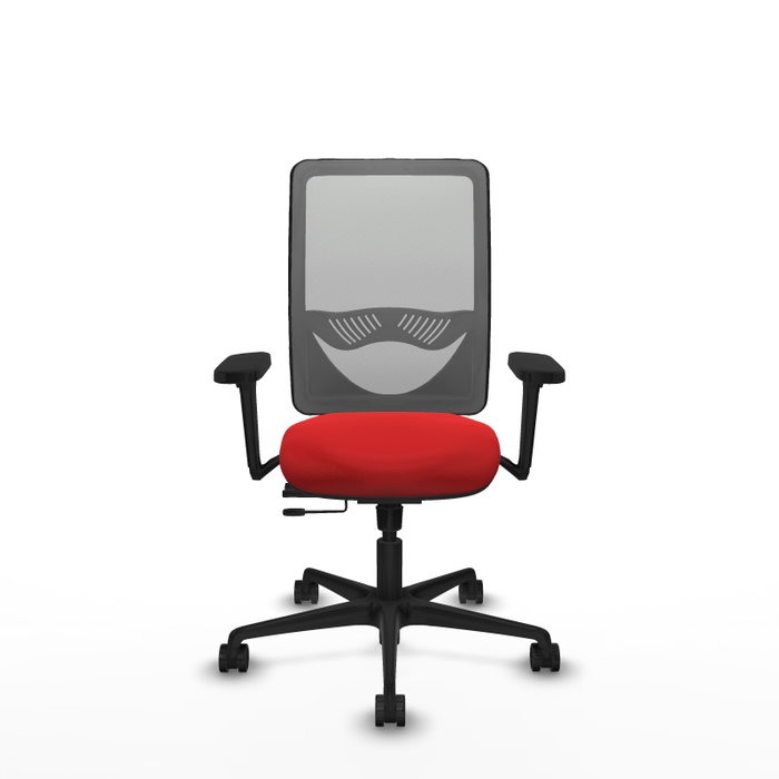 PIQUERAS Y CRESPO Silla de oficina Zulema Rojo y Gris