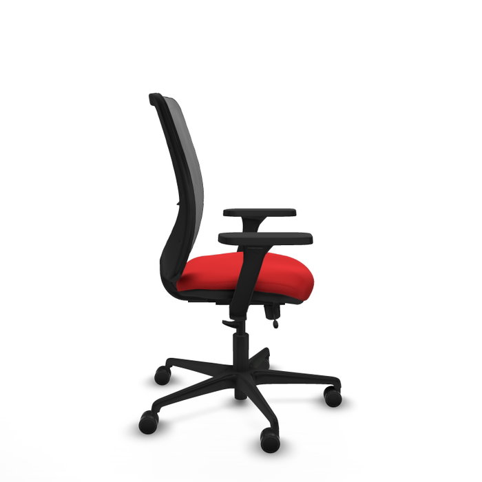 PIQUERAS Y CRESPO Silla de oficina Zulema Rojo y Gris