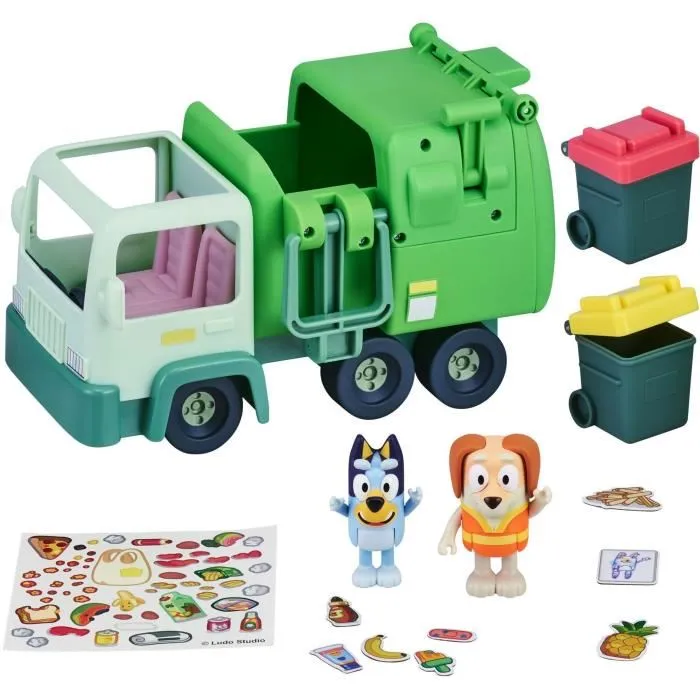 Moose Toys Camión de Basura de Bluey con Figuras y Accesorios Moose Toys Camión de Basura de Bluey con Figuras y Accesorios