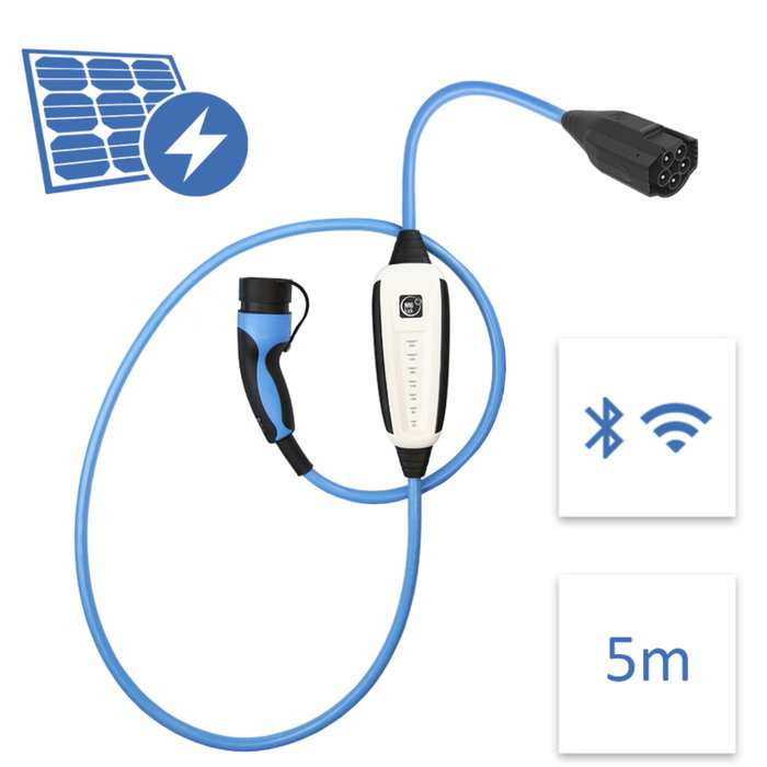 NRGkick NRGkick 32A Pure para usuarios fotovoltaicos con cable de 5m, Type 2, WiFi/Bluetooth
