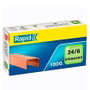 Rapid Grapas Estándar 24/6 Cobreadas - Caja de 1000