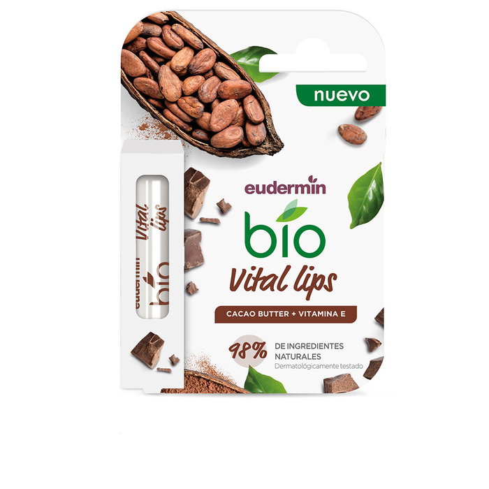 Eudermin Protector Labial Bio Revitalizante e Hidratante - Bálsamo con Coco y Vitamina E, 4.8 gr Eudermin Protector Labial Bio Revitalizante e Hidratante - Bálsamo con Coco y Vitamina E, 4.8 gr