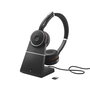 Jabra Evolve 75 SE Auriculares Inalámbricos Diadema con Cancelación Activa de Ruido, Luz de Ocupado y Carga para UC, Skype para Business, Cisco
