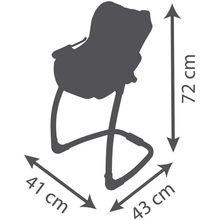 Smoby Silla de coche + Trona 3 en 1 Maxi-Cosi para muñecas SMO3032162402429 a partir de 3 años Rosa