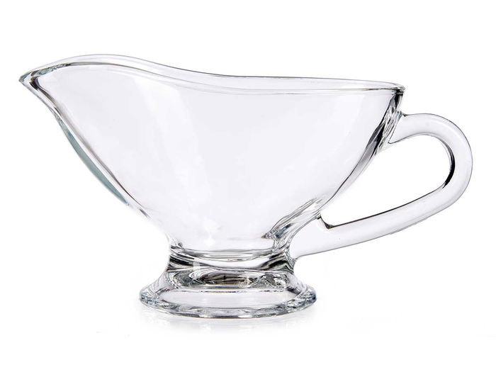 Vivalto Salsera Vidrio Grande 300 ml 19x10x8cm Transparente (Set de 24)