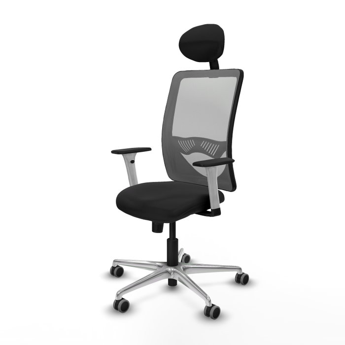 PIQUERAS Y CRESPO Silla de oficina Zulema con mecanismo Sincro, Gris y Negro PIQUERAS Y CRESPO Silla de oficina Zulema con mecanismo Sincro, Gris y Negro