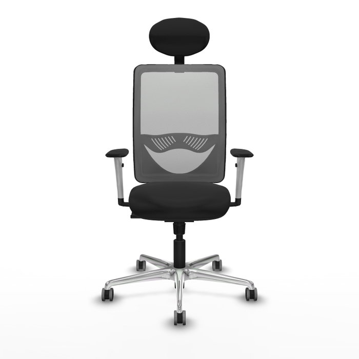 PIQUERAS Y CRESPO Silla de oficina Zulema con mecanismo Sincro, Gris y Negro PIQUERAS Y CRESPO Silla de oficina Zulema con mecanismo Sincro, Gris y Negro