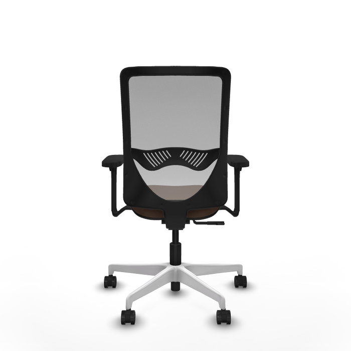 PIQUERAS Y CRESPO Silla de oficina Zulema con Mecanismo Sincro, Tela Marrón y Malla Gris PIQUERAS Y CRESPO Silla de oficina Zulema con Mecanismo Sincro, Tela Marrón y Malla Gris