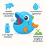 JugaToys Máquina lanza pompas Delfín con líquido