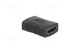 SAVIO Adaptador HDMI con tomacorriente en ambos lados Negro