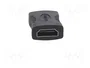 SAVIO Adaptador HDMI con tomacorriente en ambos lados Negro