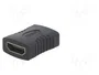 SAVIO Adaptador HDMI con tomacorriente en ambos lados Negro