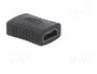 SAVIO Adaptador HDMI con tomacorriente en ambos lados Negro