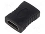SAVIO Adaptador HDMI con tomacorriente en ambos lados Negro