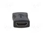 SAVIO Adaptador HDMI con tomacorriente en ambos lados Negro