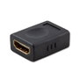 SAVIO Adaptador HDMI con tomacorriente en ambos lados Negro