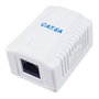 Equip Roseta de Superficie RJ45 Cat.6A UTP 1 Puerto Blanco