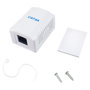 Equip Roseta de Superficie RJ45 Cat.6A UTP 1 Puerto Blanco