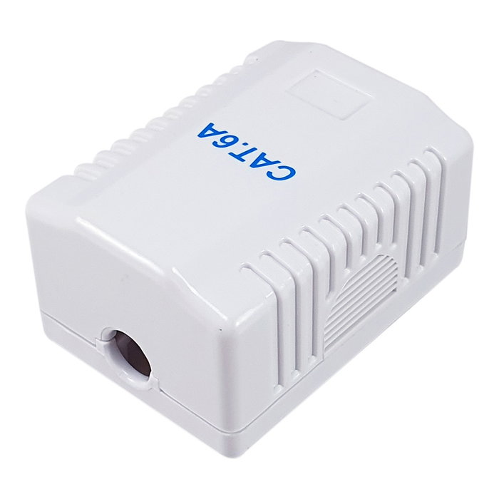Equip Roseta de Superficie RJ45 Cat.6A UTP 1 Puerto Blanco Equip Roseta de Superficie RJ45 Cat.6A UTP 1 Puerto Blanco
